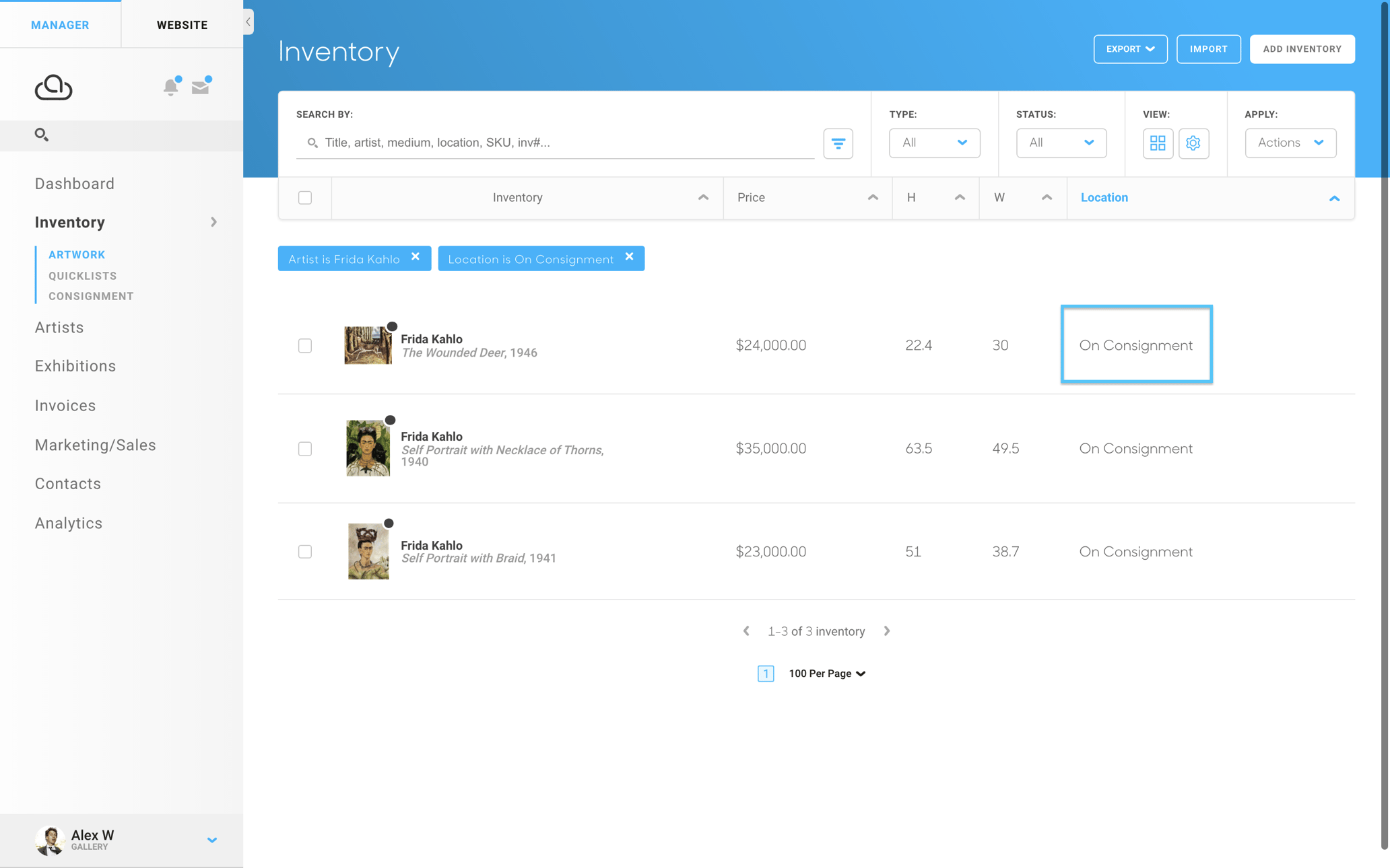 How to Create a Consignment List